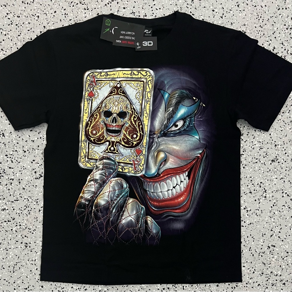Glow in the Dark 3D Joker Shirt. NWT